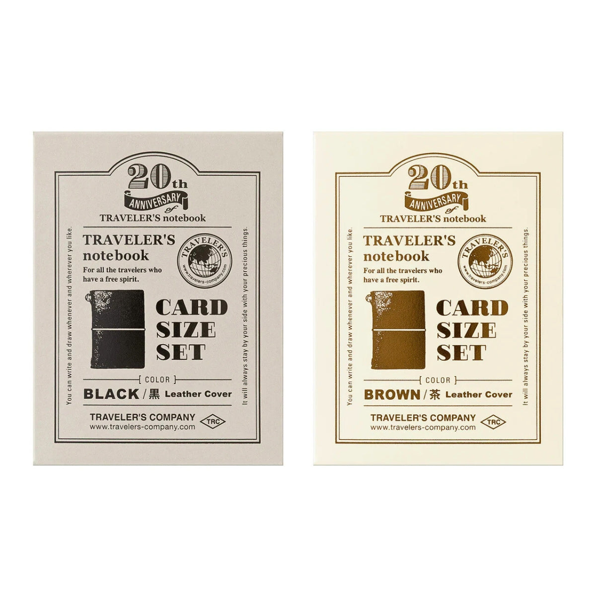 ノート・メモ帳 TRAVELER'S notebook CARD SIZE 20th Set Traveler's Notebook Card Size 20th Anniversary Set – Limited Edition